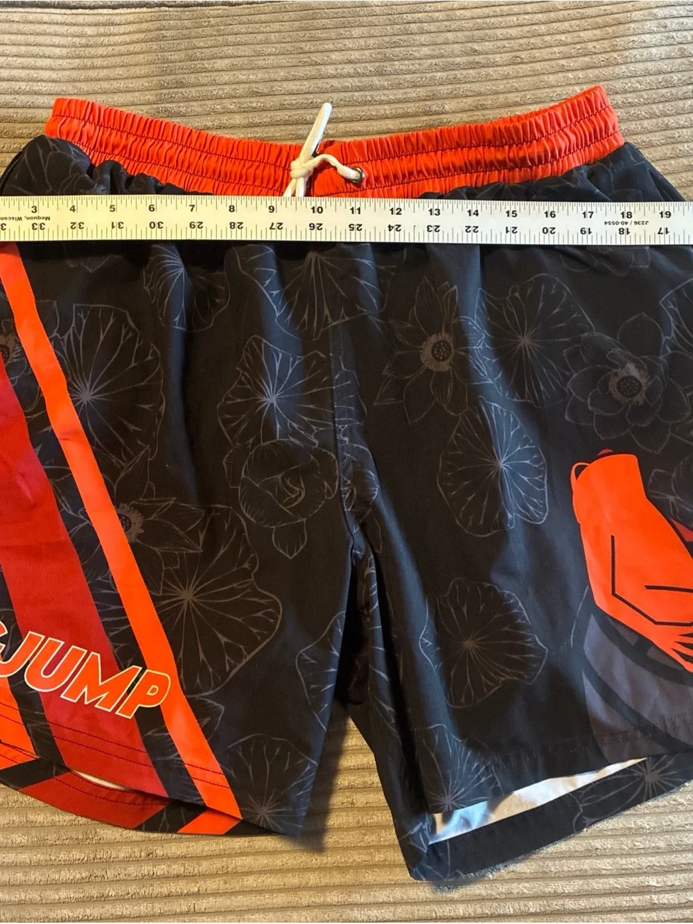 Slunks Men's Super Super Rare Size XL Frog Flower Theme Black And Orange Nwot